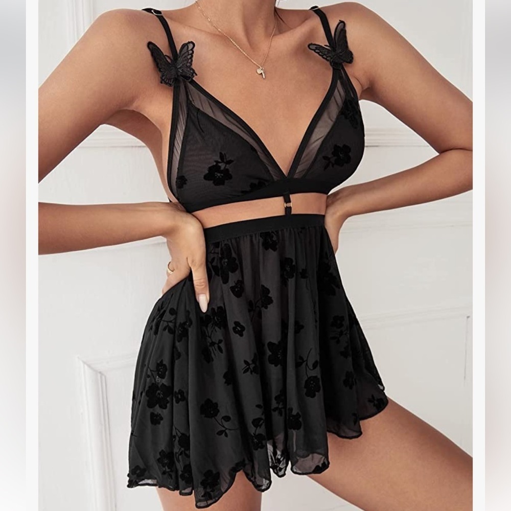 Women’s Sleepwear Sheer Mesh Size S